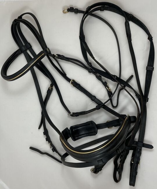 Kieffer Trense, schwedisch kombiniert, Gr. WB, Farbe schwarz/gold, Kieffer , Johanna , Bridles & Headstalls, Reutlingen , Image 5