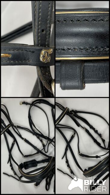 Kieffer Trense, schwedisch kombiniert, Gr. WB, Farbe schwarz/gold, Kieffer , Johanna , Bridles & Headstalls, Reutlingen , Image 6