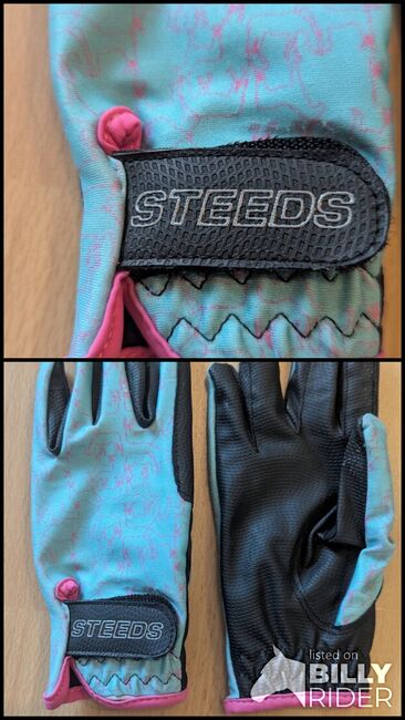 Kinderreithandschuhe, Steeds, 140, Steeds, Nina Anders, Riding Gloves, Schellerten, Image 3