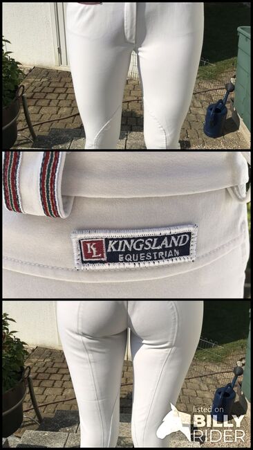 Kingsland Reithose, weiß, Kniebesatz, Gr. S/M, Kingsland, Vera Haas, Turnierbekleidung, Donaueschingen, Abbildung 4