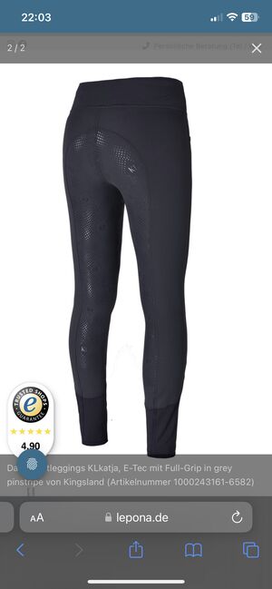 Kingsland Reithose leggings grau 34, Kingsland , Lilo Lillebror, Breeches & Jodhpurs, Bornheim, Image 9