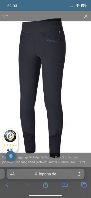 Kingsland Reithose leggings grau 34, Kingsland , Lilo Lillebror, Breeches & Jodhpurs, Bornheim, Image 10