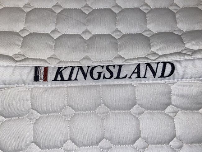 KINGSLAND Schabracke, Kingsland KINGSLAND DRESSURSATTELUNTERLAGE CLASSIC, WHITE, Laura W., Dressage Pads, Saterland, Image 2