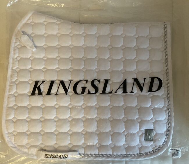 KINGSLAND Schabracke, Kingsland KINGSLAND DRESSURSATTELUNTERLAGE CLASSIC, WHITE, Laura W., Dressage Pads, Saterland, Image 3