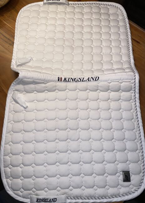 KINGSLAND Schabracke, Kingsland KINGSLAND DRESSURSATTELUNTERLAGE CLASSIC, WHITE, Laura W., Dressage Pads, Saterland, Image 4