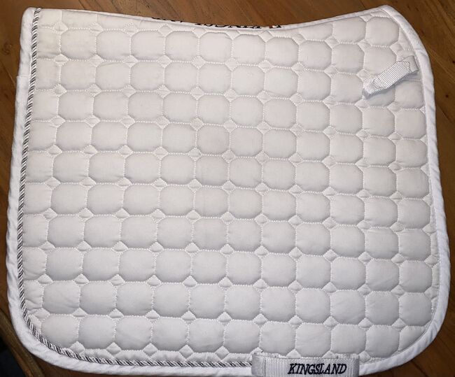 KINGSLAND Schabracke, Kingsland KINGSLAND DRESSURSATTELUNTERLAGE CLASSIC, WHITE, Laura W., Dressage Pads, Saterland, Image 5