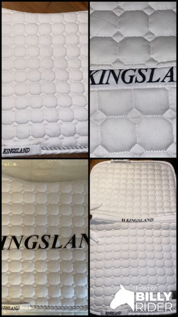 KINGSLAND Schabracke, Kingsland KINGSLAND DRESSURSATTELUNTERLAGE CLASSIC, WHITE, Laura W., Dressage Pads, Saterland, Image 8