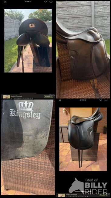 Kingsley Dressursattel D1 – 18”, schwarz, guter Zustand, Kingsley D1, Lisa Skeide, Dressage Saddle, Rheinberg , Image 6