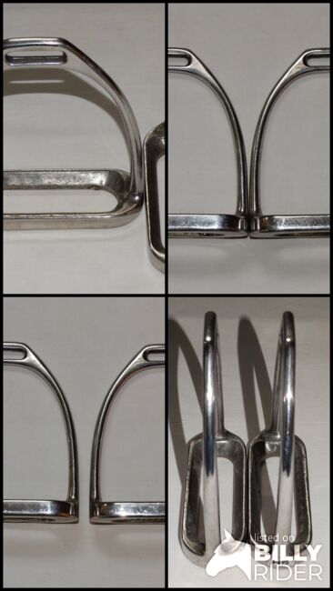 Klassische silberne Sprenger Steigbügel 12 cm Trittbreite für englisch Sattel, Sprenger, Anne, Saddle Accessories, Wahrenholz, Image 6