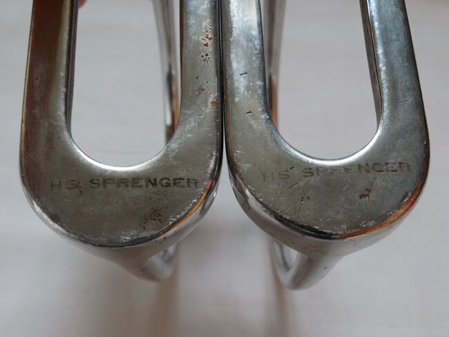 Klassische silberne Sprenger Steigbügel 12 cm Trittbreite für englisch Sattel, Sprenger, Anne, Saddle Accessories, Wahrenholz, Image 3