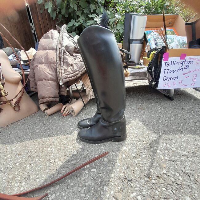Klassische Lederreitstiefel, N.n. Hochwertige Dressurreitstiefel, Susanne Pourroy , Reitstiefel, Finning, Abbildung 4