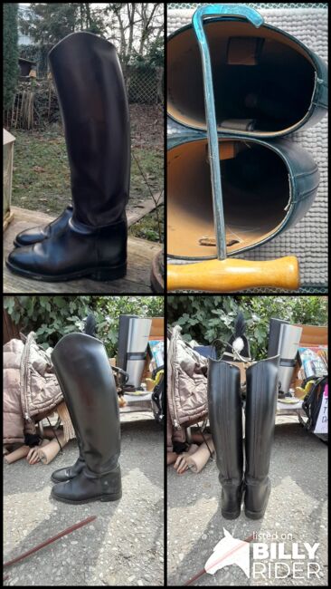 Klassische Lederreitstiefel, N.n. Hochwertige Dressurreitstiefel, Susanne Pourroy , Reitstiefel, Finning, Abbildung 5