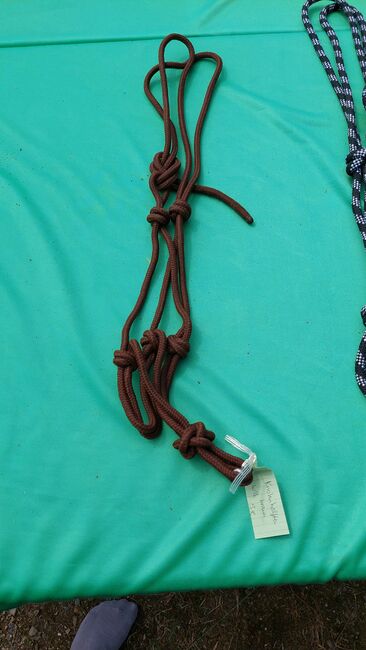 Knotenhalfter, full, WB, schwarz weiß,  braun, Melanie, Halters, Selb, Image 2