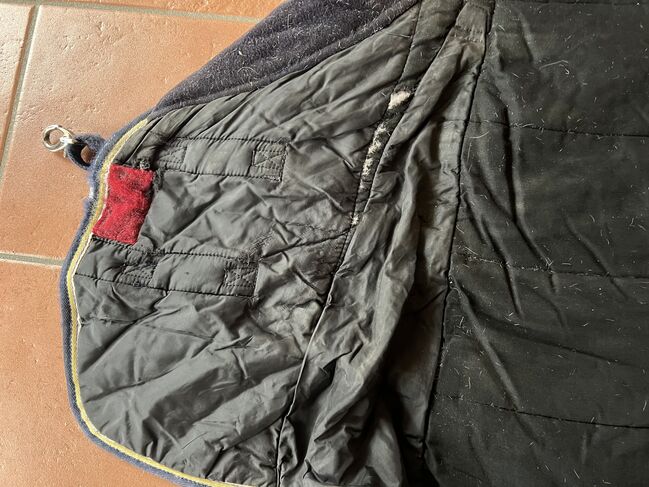 Decke / Stalldecke 400g 165cm, Fouganze  STABLE 400 "3" RED DARK BLUE, Berneiser, Derki dla konia, Elz, Image 4