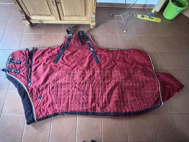 Decke / Stalldecke 400g 165cm, Fouganze  STABLE 400 "3" RED DARK BLUE, Berneiser, Derki dla konia, Elz, Image 7