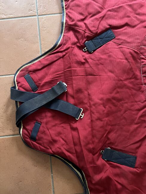 Decke / Stalldecke 400g 165cm, Fouganze  STABLE 400 "3" RED DARK BLUE, Berneiser, Derki dla konia, Elz, Image 11