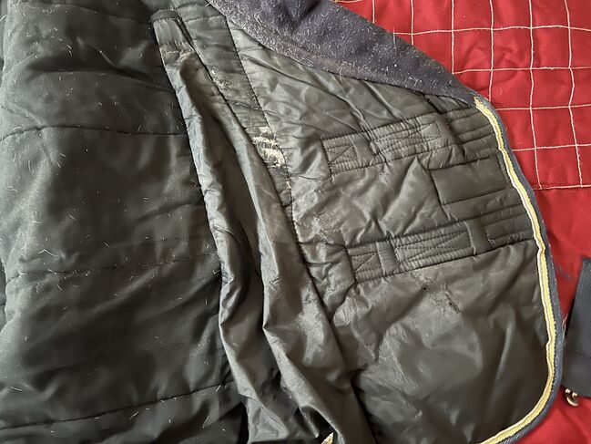 Decke / Stalldecke 400g 165cm, Fouganze  STABLE 400 "3" RED DARK BLUE, Berneiser, Derki dla konia, Elz, Image 5