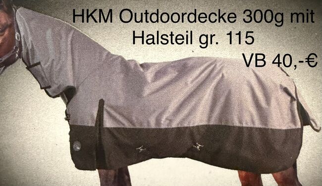 HKM Outdoordecke 300 g mit Halsteil, HKM, Sabine Stuiber, Derki dla konia, Röhrmoos