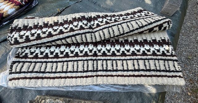 Western Blanket Sparkling in beige mit silbernem Glitzergarn, Loesdau Blanket Sparkling, Myriam, Westernowo podkładki pod siodło, Heilbronn, Image 2