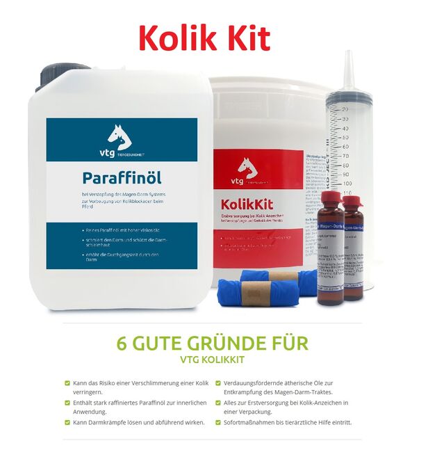 Kolik Set VTG KolikKit Bei Verstopfungskolik und Gaskolik des Pferdes, VTG Tiergesundheit VTG KolikKit Bei Verstopfungskolik und Gaskolik des Pferdes, WOW Pferd  (WOW Pferd), Horse Feed & Supplements, Bayern - Attenkirchen