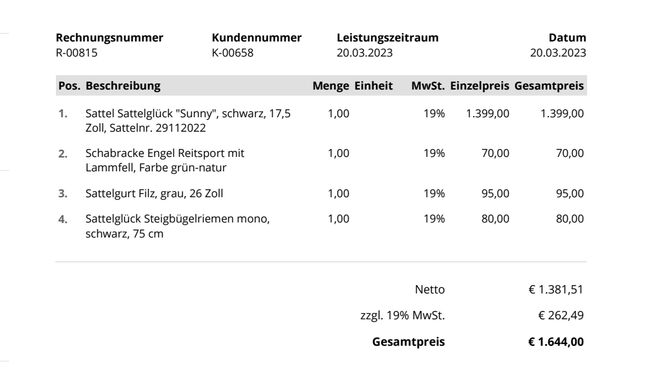 Schnäppchen: Sattel mit Steigbügelriemen, Sattelglück  Sunny, Rudi, All Purpose Saddle, Schliengen , Image 4