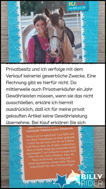 Buch "der Sattelclub", Celina, Książki, Peißenberg, Image 4