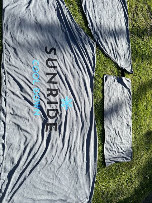 Kühldecke mit Halsteil und Tuch - Sunride Cool Down - Farbe Grau, Sun Ride Cool Down, Tom, Horse Blankets, Sheets & Coolers, Herne, Image 2