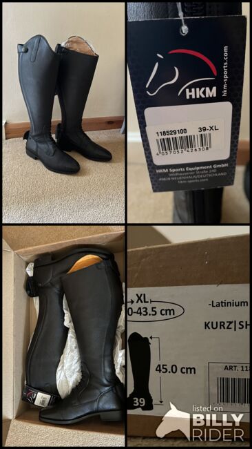 Ladies HKM Latinium Style Riding Boots, UK 6, Short length, Extra wide calf, HKM, Emily, Riding Boots, Hexham, Image 7