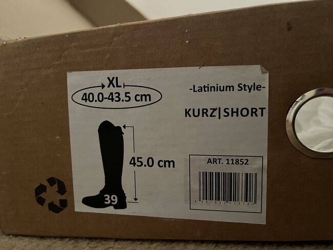 Ladies HKM Latinium Style Riding Boots, UK 6, Short length, Extra wide calf, HKM, Emily, Oficerki jeździeckie, Hexham, Image 4