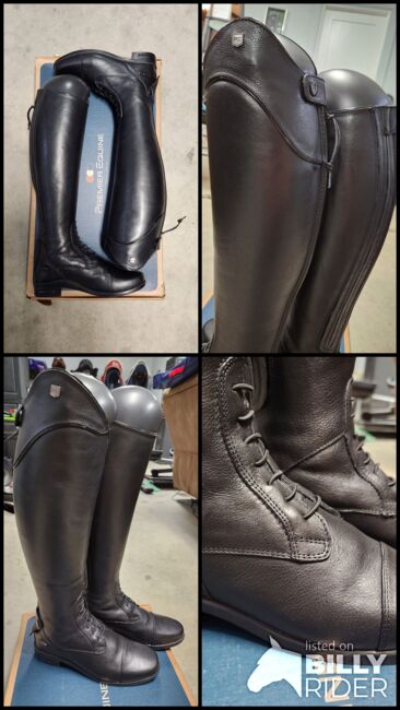 Ladies Long Leather Riding Boots, Premier Equine Veritini, Florencia, Oficerki jeździeckie, Houston, Image 9
