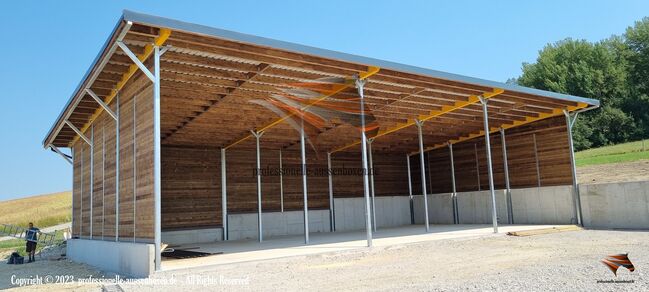 Lagerhalle, Pferdeunterstand, Weideunterstand, Laufstall pferd, Pferdefütterung im Offenstall, AUSSENBOXEN PFERDESTALL, AUSSENBOXEN, Horse & Stable Mats, Wałcz, Image 9