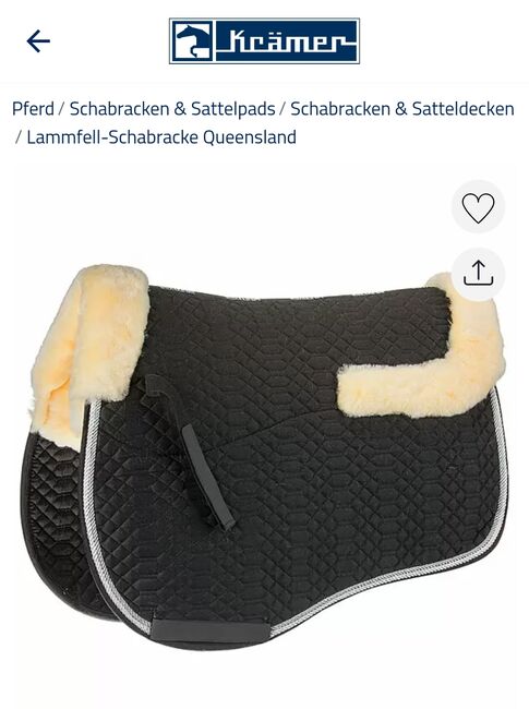 Lammfellschabracke VS, Felix Bühler Queensland, Kirsten Reiser, Dressage Pads, Weil der Stadt