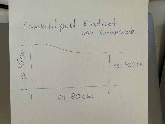 Lammfellpad von Stonedeek Kirschrot/schwarz, Stonedeek Lammfellpad, Myriam, Western Pads, Heilbronn, Image 7