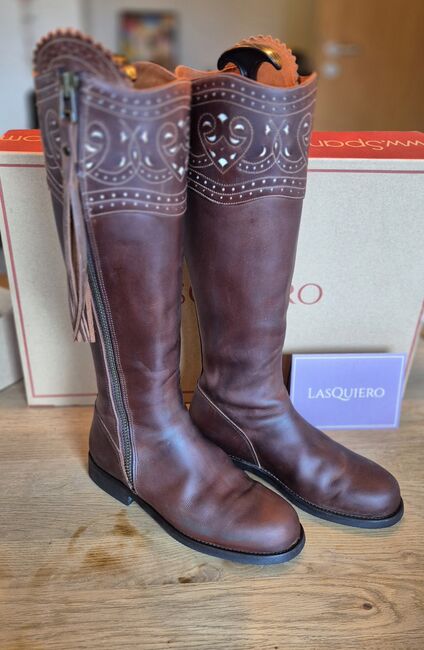 Las Quiero Stiefel 39 Eng Spanischer Reitstiefel, Las Quiero Ella, Sarah, Riding Boots, Speicher