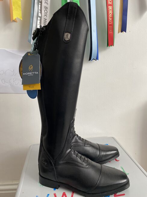 Leather riding boots, Moretta, Carol Majeed, Oficerki jeździeckie, Longfield 