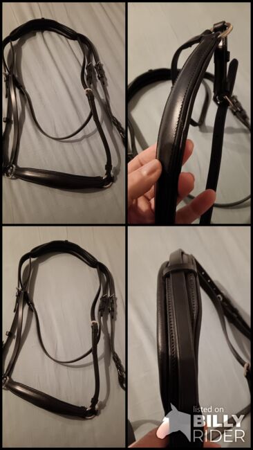 Ledertrense, schwarz, engl. NEU, Elke, Bridles & Headstalls, Mengerschied , Image 5