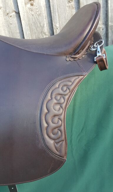 Lederbaum Sattel, Barock, Working Equitation NEU, KD, Baroque Saddle, Kranzberg, Image 2