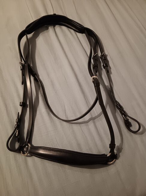 Ledertrense, schwarz, engl. NEU, Elke, Bridles & Headstalls, Mengerschied 