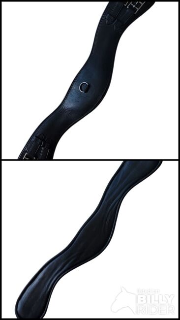 Ledersattelgurt für Englischen Sattel, schwarz, anatomisch, englisch, Andrea Schürmann, Girths & Cinches, Lichtenau, Image 3
