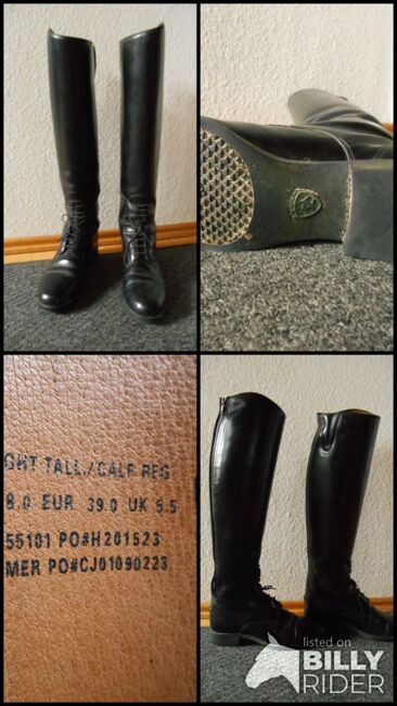 Lederreitstiefel, Ariat Leder Reitstiefel, Gr. 39, W36/H49, Sabine, Reitstiefel, Pforzheim, Abbildung 6