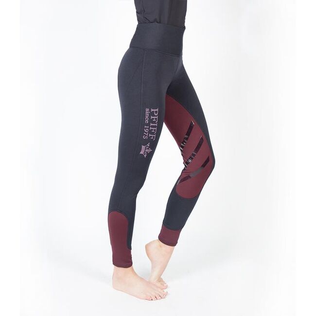 Reitleggings Größe: 38 Farbe: blau / bordeauxs, Pfiff Reitsport Lucy, Dieter Kotzur, Bryczesy, Nordrhein-Westfalen - Bergkamen, Image 2