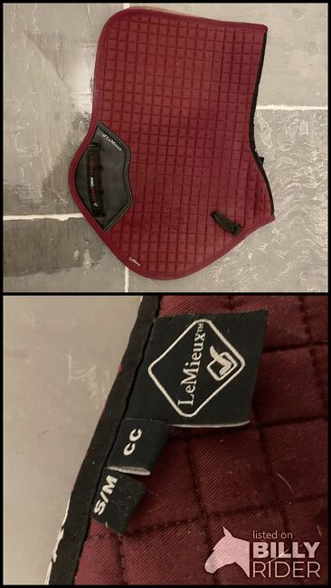 LeMieux burgandy saddle pad, LeMieux, Isla Sparkes, Other Pads, Petworth, Image 3