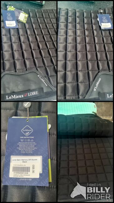 Lemieux large black loire dressage pad, Sarah, Czapraki, Lincoln, Image 5