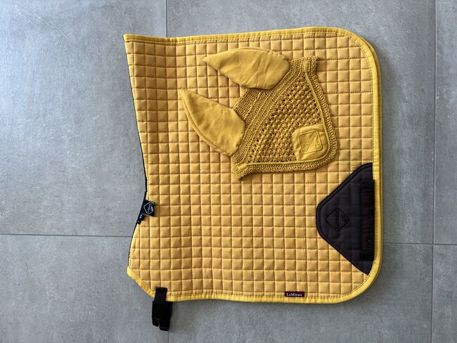 Lemieux Mustard Schabracke + Fliegenhaube + Bandagen, Maria , Dressage Pads, Erkelenz, Image 3