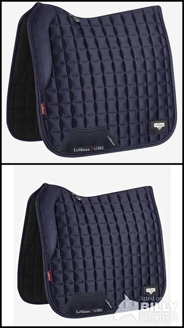 Lemieux Schabracke Satin memory navy dressur, Lemieux , Barbara , Dressage Pads, Bogen, Image 3