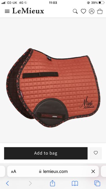 Lemiux mini sienna saddlepad and boots, Amy , Other Pads, Heathfield, Image 2
