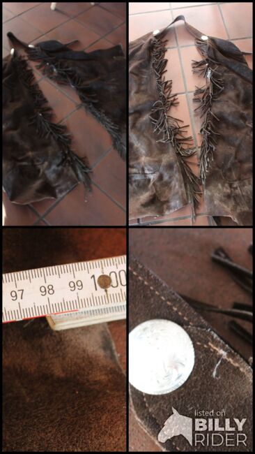 Leder Chaps Wildleder mit Fransen, NP 250 Euro, Circle L, Monika Heinen, Half Chaps, Buchholz (Aller), Image 5