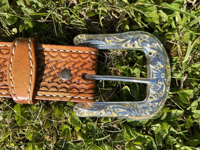 Gürtel Leder mit Rawhide und Silber-Conchas, Barbara Morgenroth , Other, Scheßlitz, Image 3