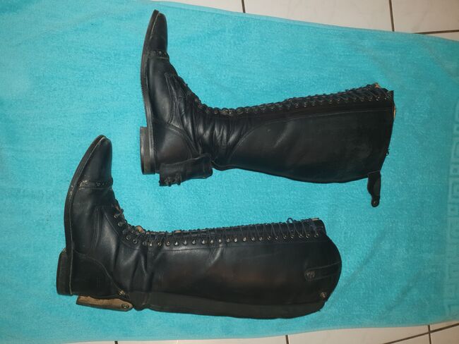 Lederreitstiefel von Busse und Reitkappe von Uvex  zu verschenken, Busse  Laval, Kiki, Riding Boots, Burgwedel