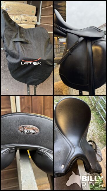 Letek Dressursattel 17,5 schwarz, Letek, ER, Dressage Saddle, Saarbrücken , Image 8
